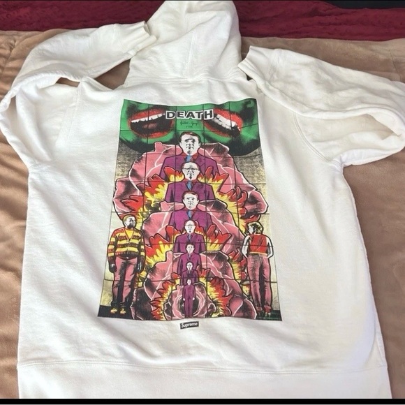 Supreme X Gilbert & George Death Graphic 1984Hoodie Mens Xl NewYork SS19